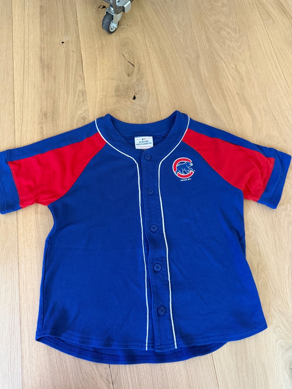 Chicago Cubs Wrigley Field Jersey Tee Youth Small MLB